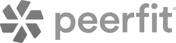 Peerfit company logo in grayscale